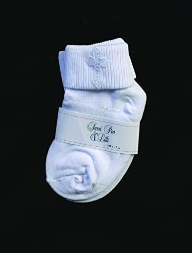 גרבי תינוקות טבילה לבנה - בנים טבילה גרביים ונעליים - גרבי טבילת תינוקות - Accesorios de Bautizo para