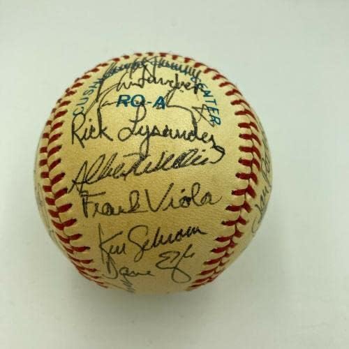 1983 קבוצת התאומים של מינסוטה חתמה על בייסבול רשמי של הליגה האמריקאית - בייסבול חתימה
