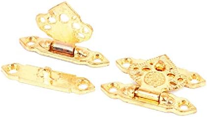 מקרי תכשיטי תיקי אקס-דרי סגסוגת אבץ תיבת וו תפס טון זהב 37 ממקס25 ממקס7 ממ 2 יחידות (בולסוס