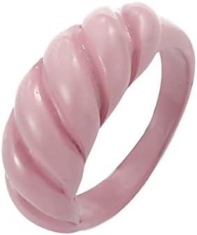צמיד רטרו נוטף טבעת צבע שמן סוכריות טבעת חוט גיאומטרי טבעות