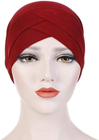 כובע טורבן טורבן צעיף מוסלמי נשים כובע סולידי עוטף כובעי בייסבול כובע בייסבול כובע תינוקות ספורט פופי