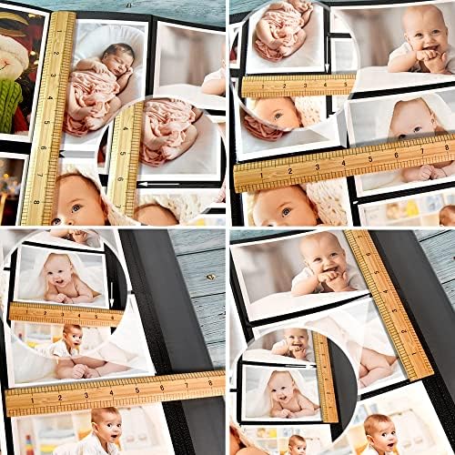 אלבומי תמונות לתינוקות 4x6 מחזיק 600 תמונות, כיסוי בד קופסאות תמונות חמודות אחסון אלבום קיבולת