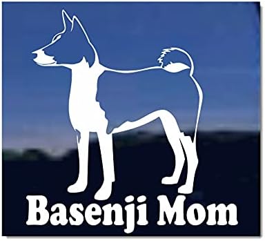Basenji Mom Vinyl Window Dog Window