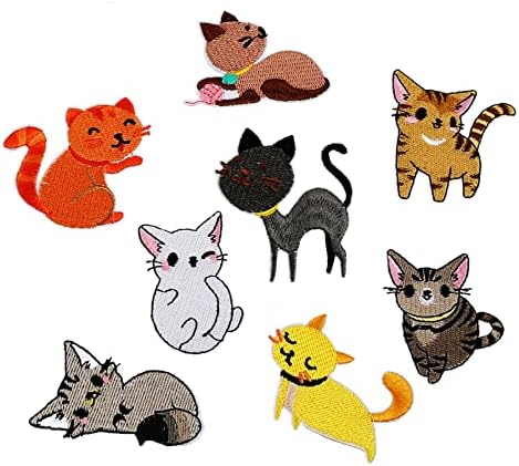 8 חלקים חיה מצוירת חיוך מצחיק חיוך חמוד ברזל חתול עצל