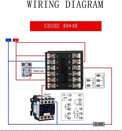 EKSIL פלט כפול SSR וממסר CH102 CH402 CH702 CH902 שני פלט ממסר LCD דיגיטלי PID בקר טמפרטורה חכם 48-240V AC