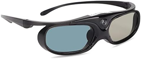 3 משקפיים, 1080 משקפי תריס פעילים 3, משקפי תריס פעילים נטענים למקרנים, עבור, ג 'י. אם. ג' ו, שחור