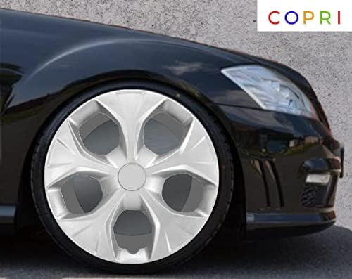 סט קופרי של כיסוי גלגלים בגודל 4 אינץ 'סילון Hubcap Snap-On מתאים ל- Nissan Sentra Altima Versa