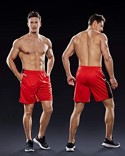 אתליו 1, 2 או 3 מארז מכנסי כדורסל פעילים לגברים, מכנסי ריצה לאימון בחדר כושר, מכנסי ספורט מהירים עם