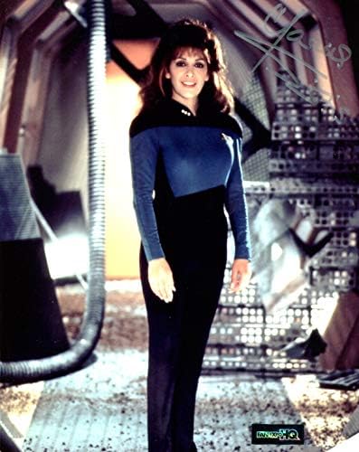 Marina Sirtis חתמה / חתימה מסע בין כוכבים הדור הבא TNG מציג את Deanna Troi 8x10 תמונה מבריק. כולל תעודת