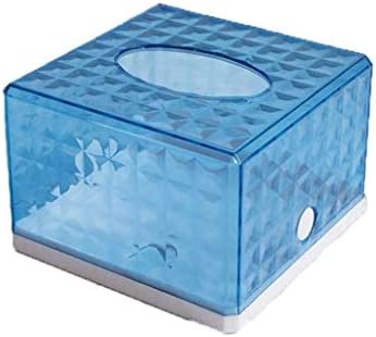 קופסת רקמות פלסטיק של Hjkogh ， מחזיק כיסוי קופסת רקמות מרובעת מפלסטיק למשטחי יהירות אמבטיה, שידות חדר