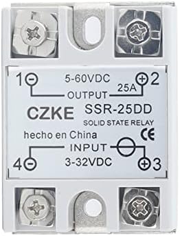 ממסר מצב מוצק של SNKB SSR 10DD 25DD 40DD DC בקרה DC ​​מעטפת לבנה שלב יחיד ללא כיסוי פלסטיק 3-32V DC קלט DC