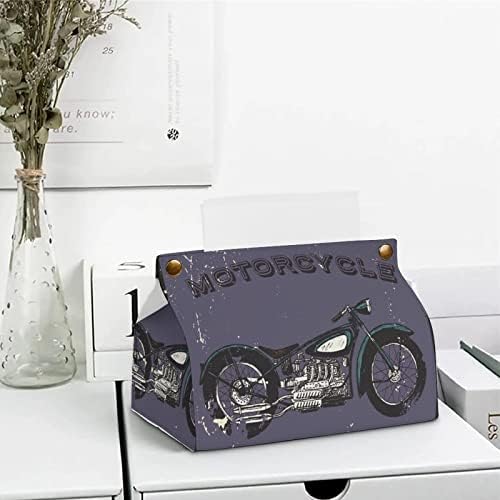 מכסה קופסת רקמות אופנועים מכסה דקורטיבי בעל מפיות נייר נייר למכונית משרדית ביתית