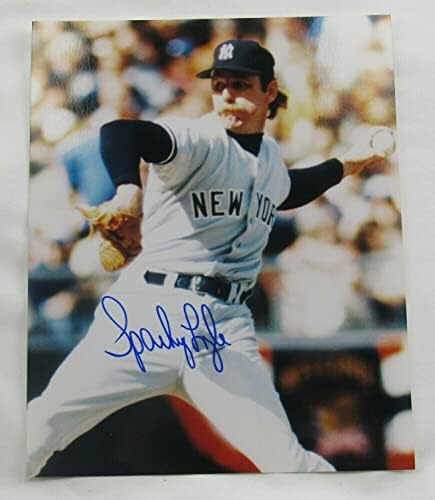 Sparky Lyle חתמה על חתימה אוטומטית 8x10 תמונה VIII - תמונות MLB עם חתימה