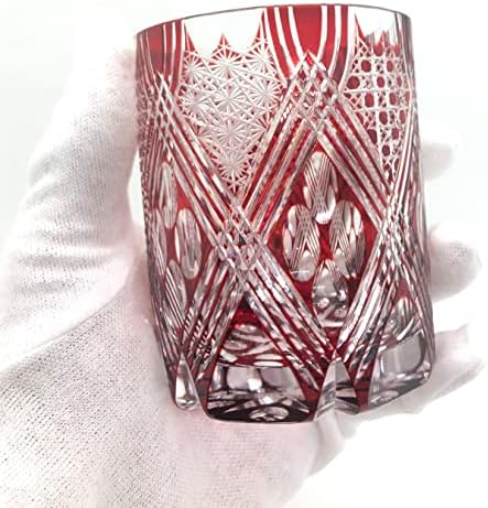 רמינבר קיריקו זכוכית, זכוכית סלע, ​​ויסקי זכוכית, קופסת פולאוניה, סדנת קיריקו, פרמיצו תוצרת יפן, אמן