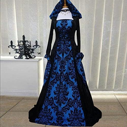 צפותים רנסנס שמלת נשים בציר ליל כל הקדושים מימי הביניים סקסי תלבושות גותי מכשפה המפלגה קוספליי מקסי קוקטייל