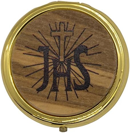 Venerare 2 Pyx for Holy Communion עם מדליון עץ זית