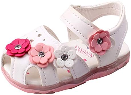 ילדים פעוטות סנדלי בנות פרחי תינוקות נעלי נעלי תינוקות הובלות נעלי פעוטות זוהרות גודל