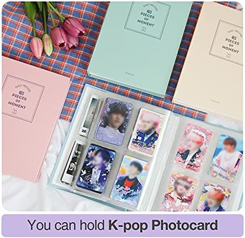 B אלבום צילום פולארויד קטן מפואר 160 כיסים ספר תמונות לילדים, תינוק, משפחה, KPOP Photocard Holder ספר