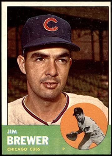 1963 Topps 309 Jim Brewer Chicago Cubs Ex/MT Cubs