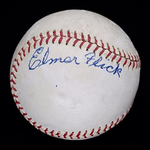 הכי טוב הידוע באלמר פליק בודד חתום בייסבול D. 1971 PSA & JSA - כדורי בייסבול חתימה