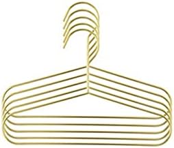 קולבים סטנדרטיים של Knokr, 5 יחידות ברזל זהב תליוני קיר מתלה לאחסון קיר מארגן בית אביזרים לקישוט לבגדים