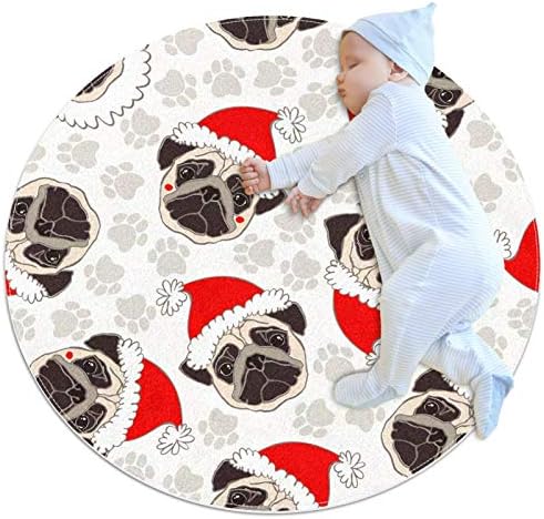 אנאלי חג המולד פוג כלב כפה שטיח שטיח לחדר ילדים קישוט שטיחים רכים לסלון חדר שינה משתלת תינוק