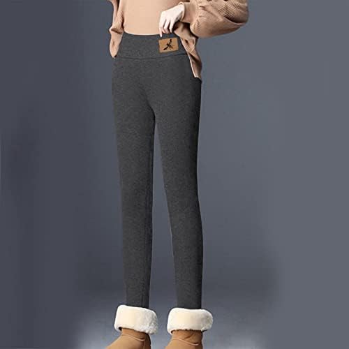 גבוהה אופנה תלבושות עבור נשים נשים החורף מקרית מוצק צבע חותלות אלסטיות גבוהה מותן תרמית רך מכנסיים קצרים