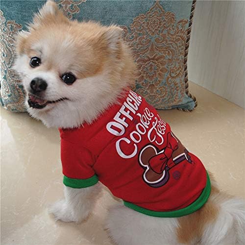 בגדי חג מולד לכלבים כותנה רכה מחמד רך חגיגי חגיגי חגיגי לחג המולד גור או חתולים סוודרים אדומים