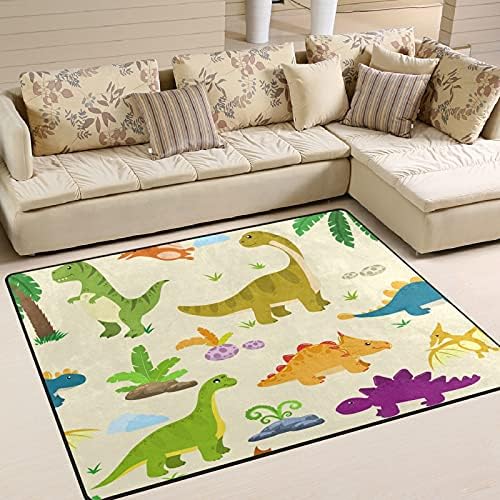 קריקטורה דינוזאורים מאושרים שטיחים באזור רך גדול משתלת שטיחים פליימט שטיח לילדים משחק חדר שינה