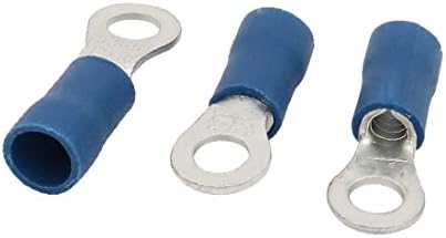 50 יחידות קרוואנים 5.5-5 מחבר מסוף מלחץ טבעת מבודד מראש כחול לחוט 12-10 (50 יחידות קרוואנים