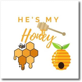 טקסט עיצובי מתוק וחמוד של Hes My Honey - ברזל על העברות חום