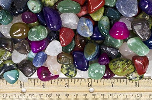 חומרי פנטסיה: 2 קג תערובת אבן נלהבת מברזיל - טבעית וצבועה - קטנה - 0.75 עד 1.25
