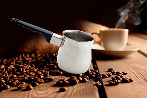 סיר קפה חם יותר של פינו טורקי, איכות מקצועית 18/8 נירוסטה, 24 אונקיה