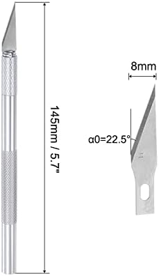 סט סכין מלאכת אמנות uxcell, סכין גילוף של 1 PC