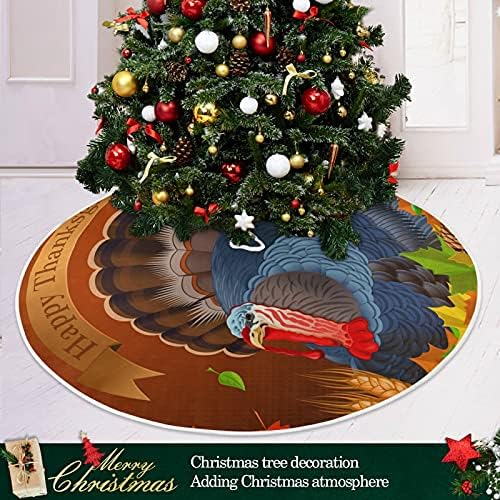 Oarencol חג ההודיה סתיו טורקיה חצאית עץ חג המולד 36 אינץ