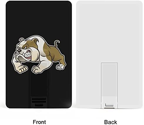 כונן Bulldog Angry כונן פלאש עיצוב כרטיסי אשראי USB כונן פלאש המותאם אישית מקש מקל זיכרון 32 גרם