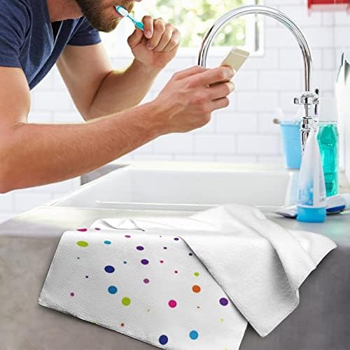 נקודות צבעוניות פונות מגבות פרימיום מגבות כביסה מטלית לשטוף למלון ספא וחדר אמבטיה