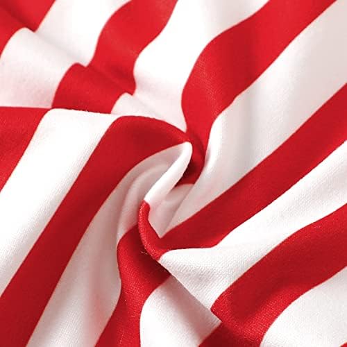 JLKGICF 4 ביולי ילד תינוקת תלבושת בועת בועה רומפר אמריקאי דגל אמריקאי ללא שרוולים בגדי יום עצמאות