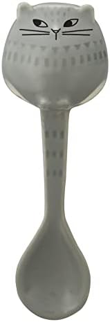 חברת Decole Corporation Gy MG-86504 Fika Cat Spoon, מונוטון, דפוס מגולף, פשוט, מבוגר חמוד