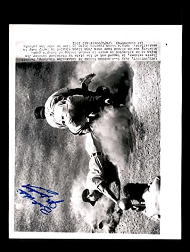 ג'ו גינזברג חתם 1951 8x10 דטרויט טייגרס תצלום מקורי חתימה