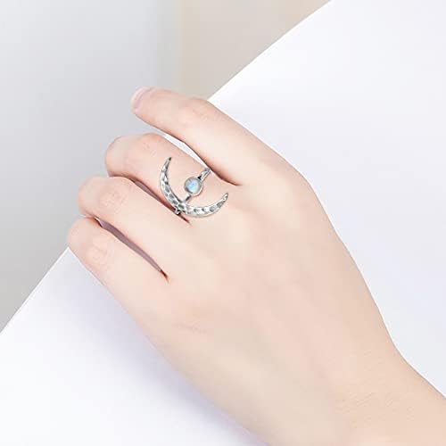 2023 חדש בציר שמש ירח פתוח מתכוונן טבעת אלגנטי אירוסין חתונה טבעת לנשים היי ונמוך טבעת לבת