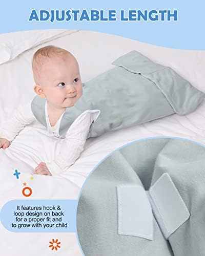 שקי שינה לתינוקות של ליקטין -3 חבילות כותנה שמיכה לבישה לתינוק 0.5 TOG, יוניסקס שינה עם אורך מתכוונן,