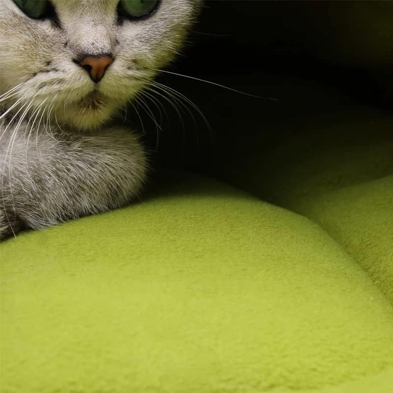 MJWDP מיטת חתול כלבים חמה חורף ישן שינה נוחה מחצלת כרית מרופדת