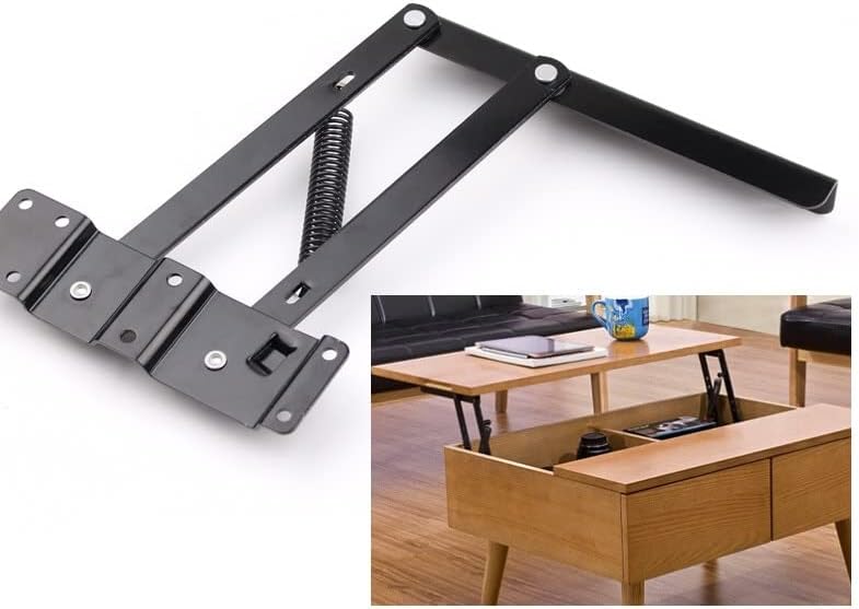 2 PCS צירי שולחן הרמה למעלה מנגנון שולחן קפה מנגנון חומרה ריהוט לחומרה תמורת 30 קג מעלית שולחן