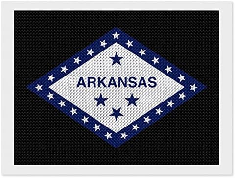 ערכות ציור יהלומי דגל מדינת ארקנסו 5 ד עשה זאת בעצמך תרגיל מלא ריינסטון אמנויות וול דקור למבוגרים 12איקס
