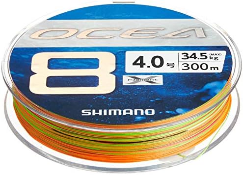 Shimano Ocea 8 PE Line 300M LD-A71S Multicicoror 2019 דגם Multice Multice Mode Wather Mudered Line Disition