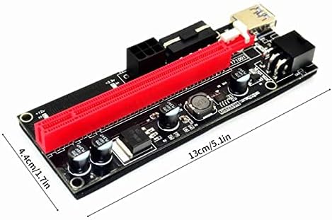 מחברים PCI -E PCIE RISER 009 אקספרס 1X 4X 8X 16X מאריך PCI E USB RISER 009S DUAL 6PIN מתאם כרטיס SATA 15PIN עבור