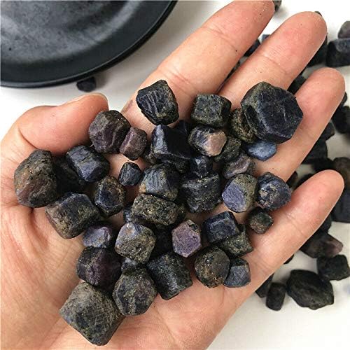 Ertiujg husong312 50 גרם אבני קורונדום כחולות מחוספסות טבע