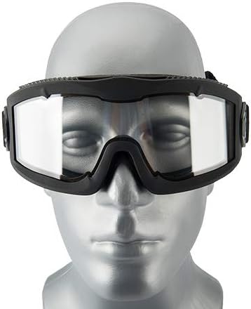 LANCER טקטי Aero Aero Airsoft משקפי בטיחות טקטיים -3 ממ עדשת חלונית כפולה, משקפיים נגד ערפל לציד ורכיבה