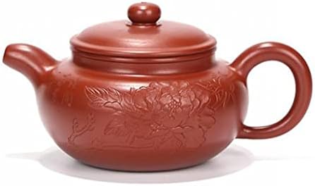 סיר Wionc עם פרחים חרוטים ועושר Zisha Teapot סיר בעבודת יד Kung-Fu תוכנות תה סגול כלי שתייה